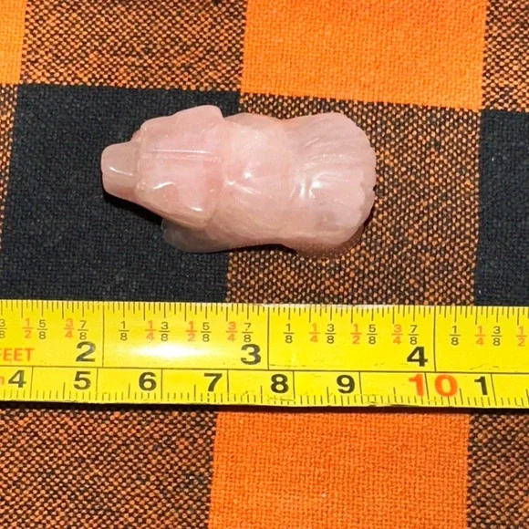 Rose Quartz Bear - Picture 2 of 3